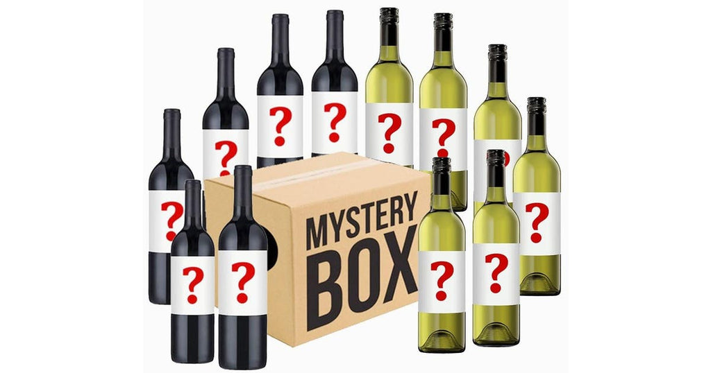Mysterious box of 12 bottles