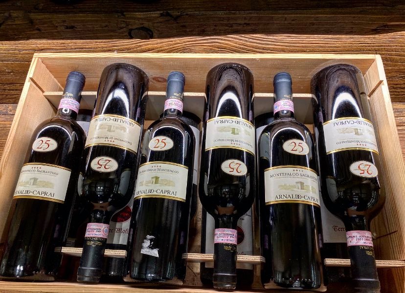 Verticale di 12  bottiglie Montefalco Sagrantino 25 anni ( 2003,2004,2005,2007,2009,2011)